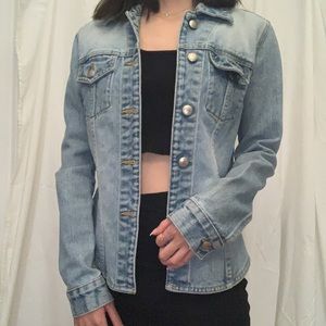 blue denim jacket
